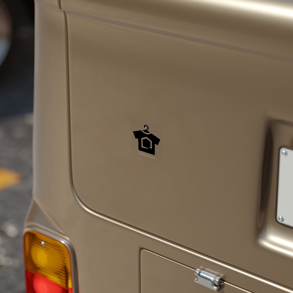ShirtyRealtor Black Logo Outdoor Sticker - Paper products | ShirtyAgents