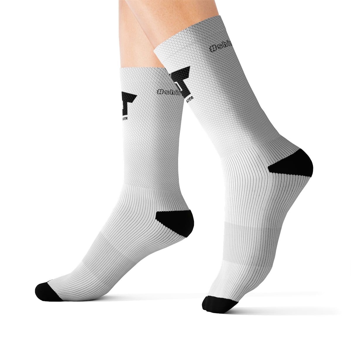 ShirtyRealtor Black Logo Socks - All Over Prints | ShirtyAgents