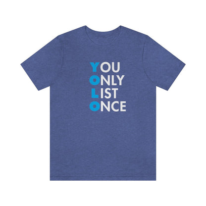 YOLO V1 – You Only List Once Tee - T-Shirt | ShirtyAgents