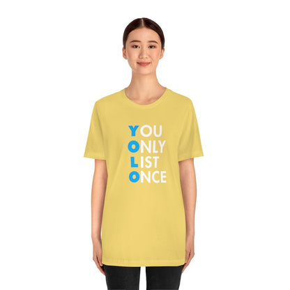 YOLO V1 – You Only List Once Tee - T-Shirt | ShirtyAgents