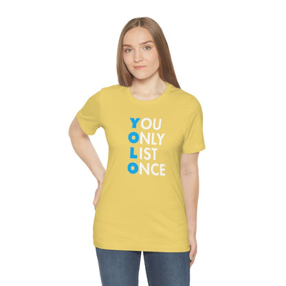 YOLO V1 – You Only List Once Tee - T-Shirt | ShirtyAgents