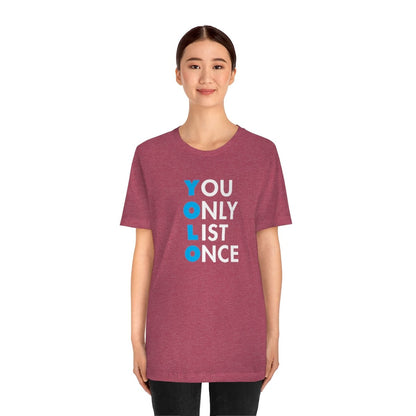 YOLO V1 – You Only List Once Tee - T-Shirt | ShirtyAgents