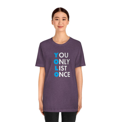 YOLO V1 – You Only List Once Tee - T-Shirt | ShirtyAgents
