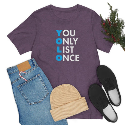 YOLO V1 – You Only List Once Tee - T-Shirt | ShirtyAgents