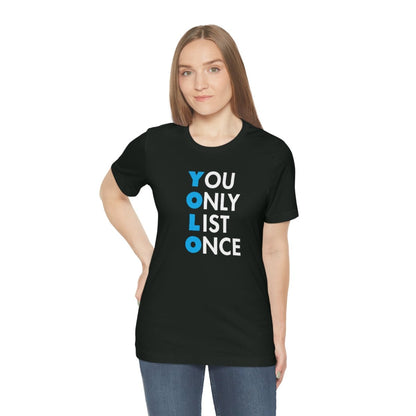 YOLO V1 – You Only List Once Tee - T-Shirt | ShirtyAgents